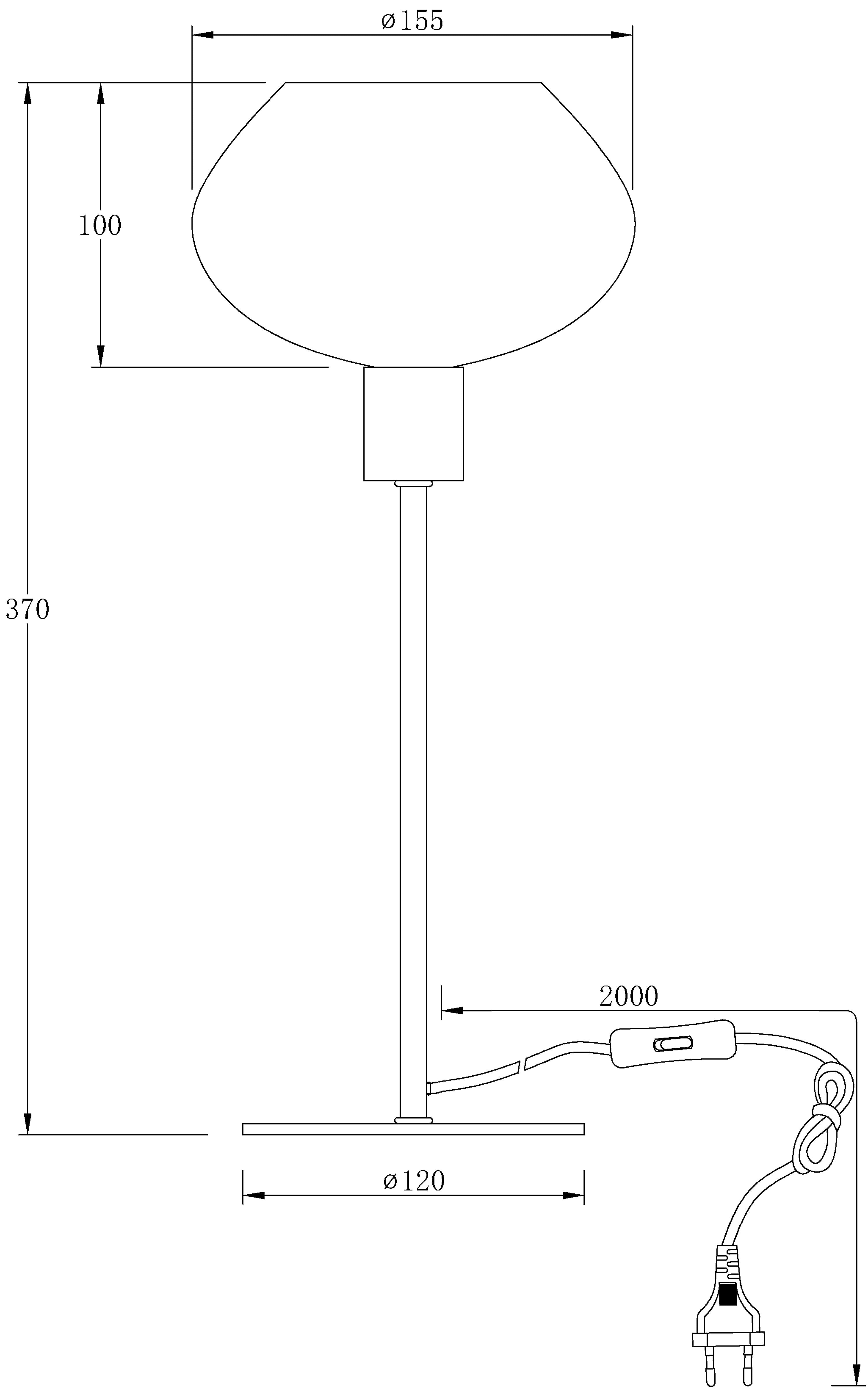 Aneta Home BELL bordslampa hög