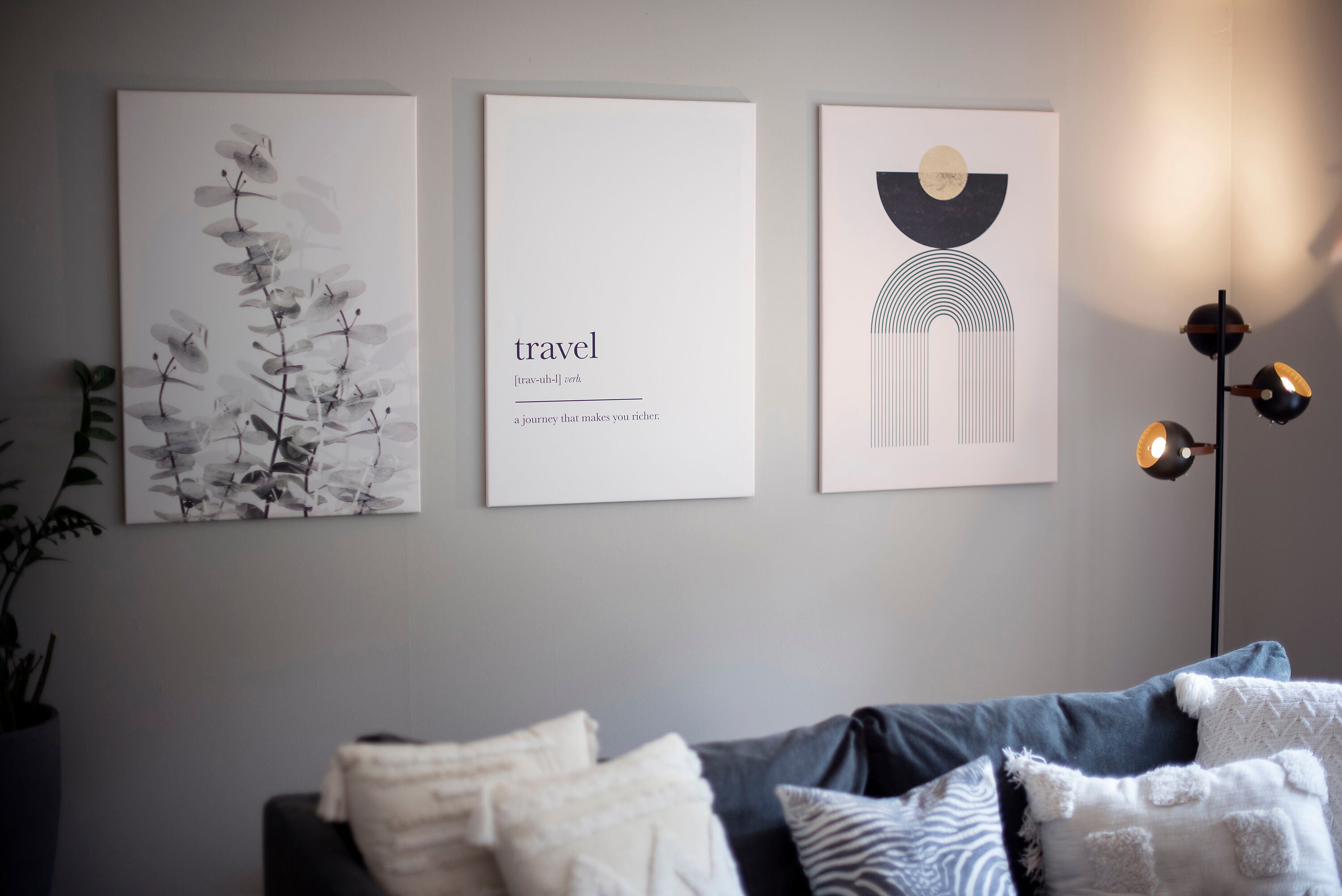 Aneta Home BOW golvlampa 3-arm