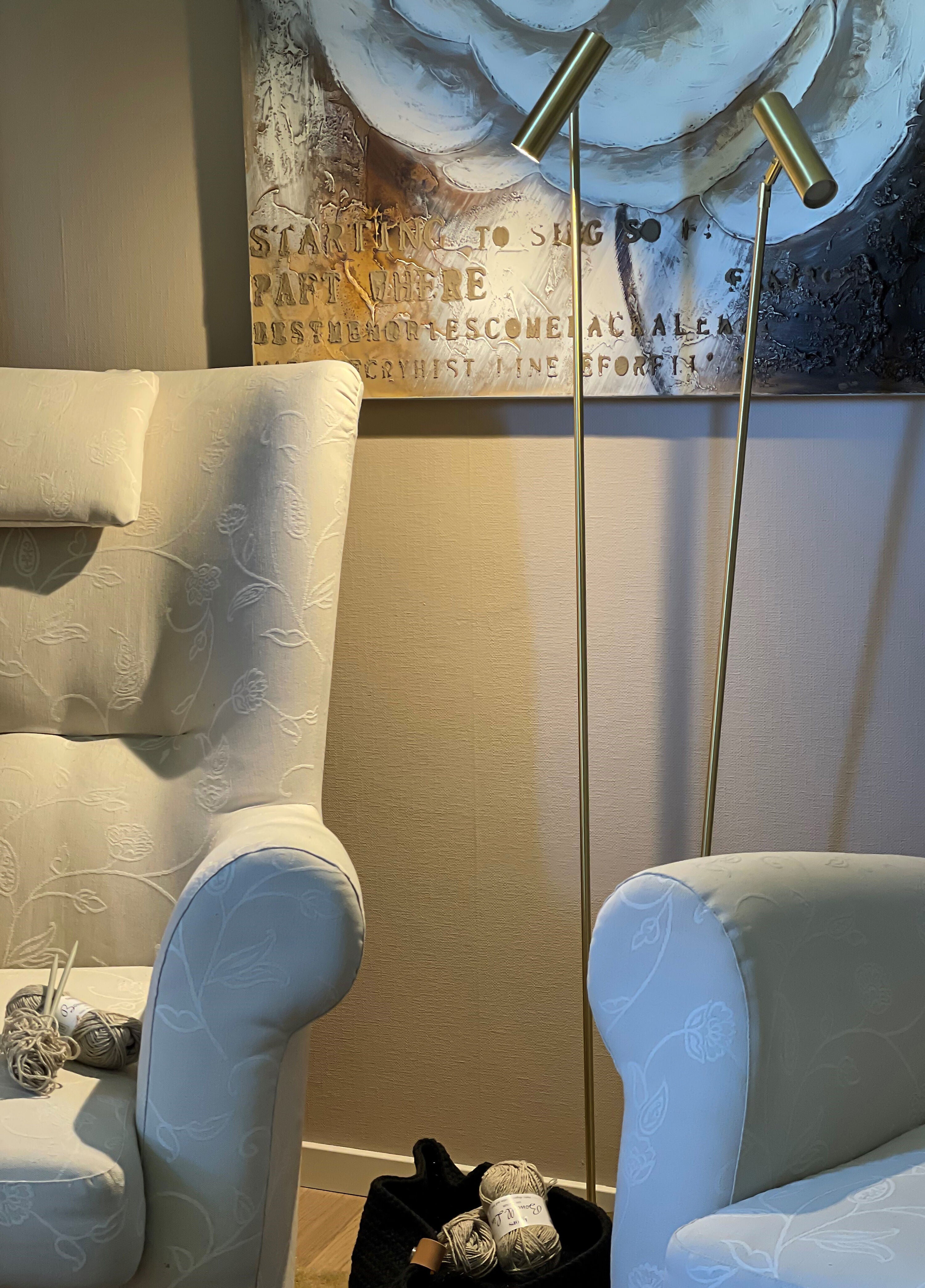 Aneta Home ARTIC golvlampa dubbel