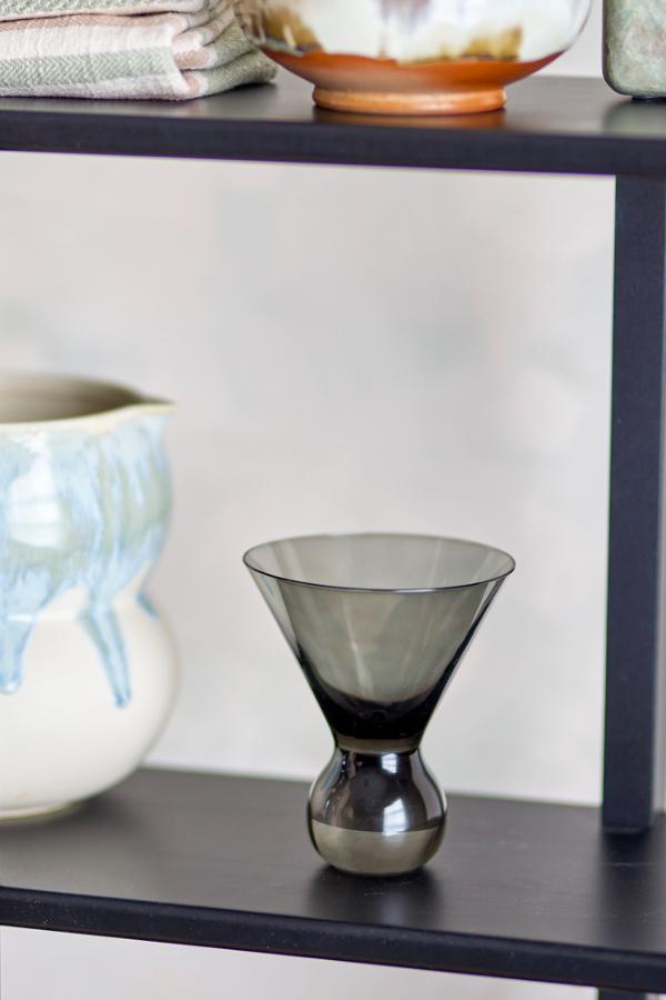 Bloomingville Corliss Cocktail Glass, Grey, Glass