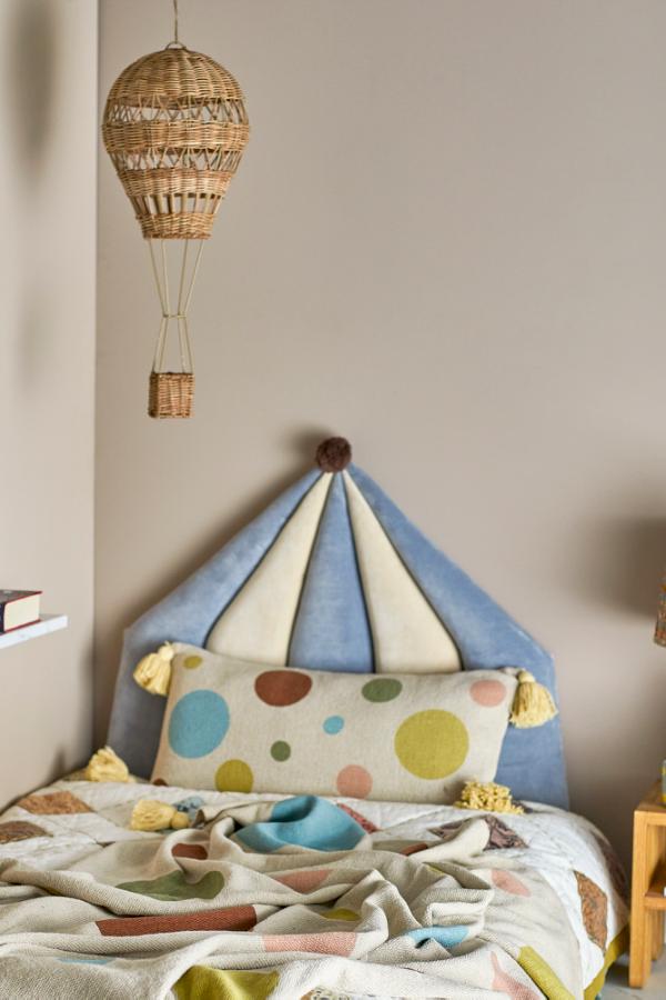 Bloomingville Mini Clennie Throw, Nature, Recycled Cotton