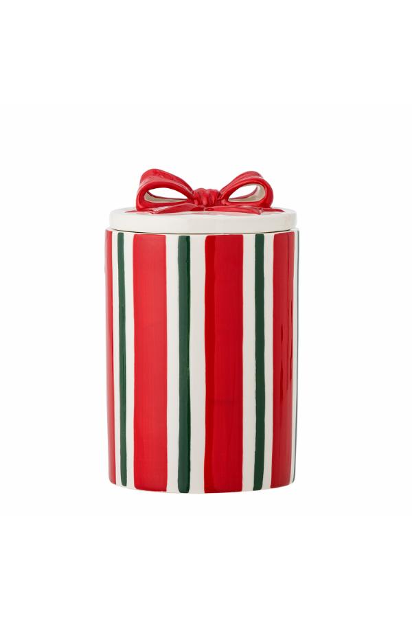 Bloomingville Marnia Jar w/Lid, Red, Stoneware