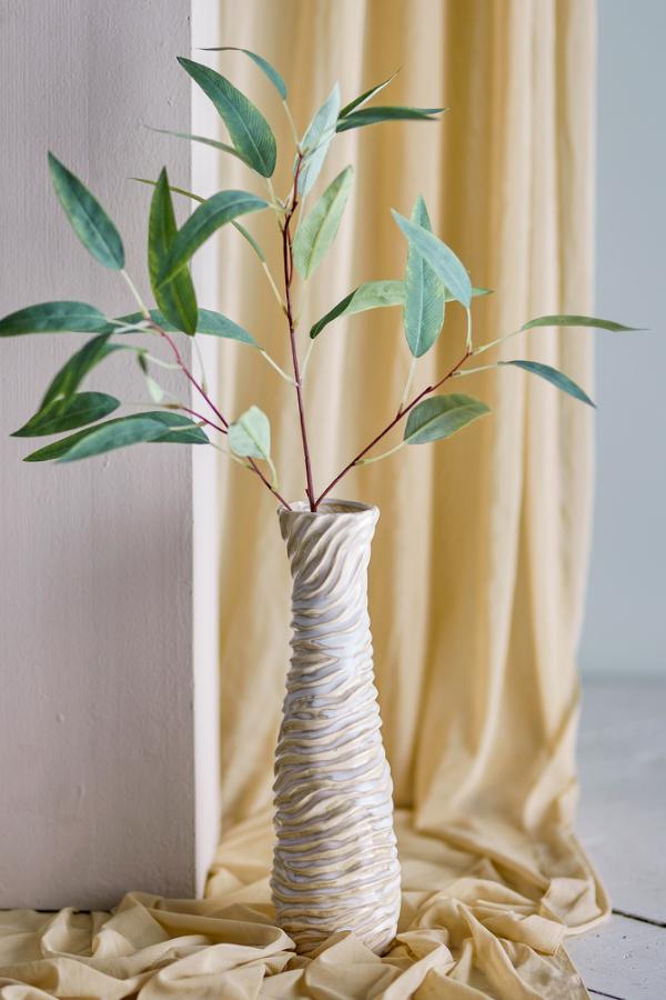 Bloomingville Damien Vase, White, Stoneware
