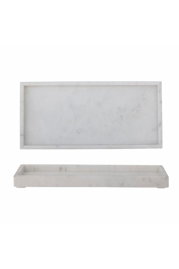 Bloomingville Majsa Tray, White, Marble
