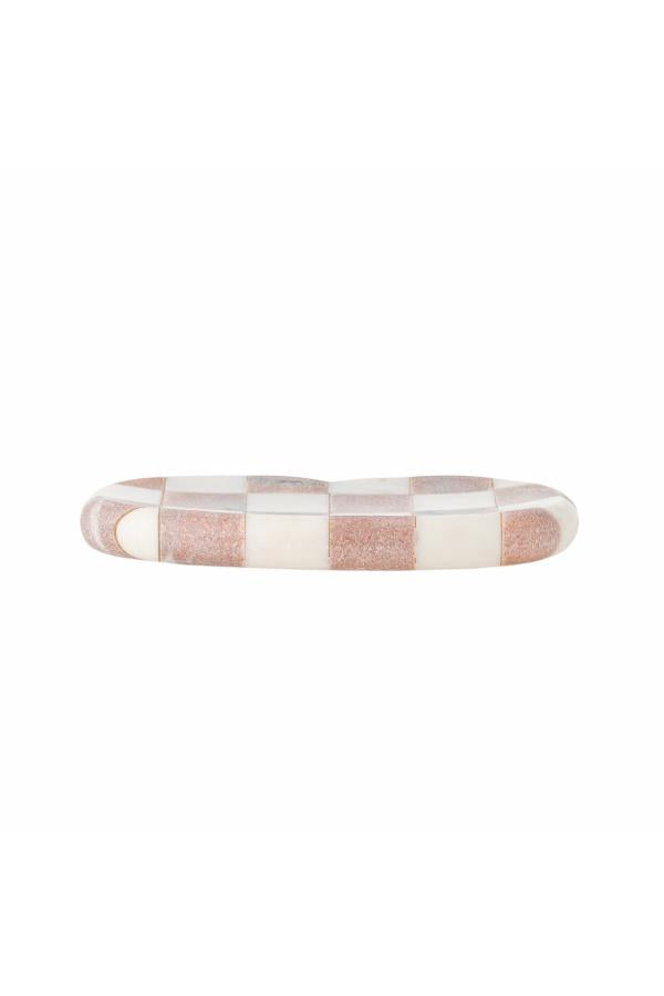 Bloomingville Petrea Tray, Rose, Marble