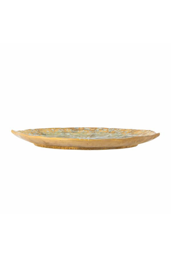 Bloomingville Milani Serving Plate, Green, Stoneware