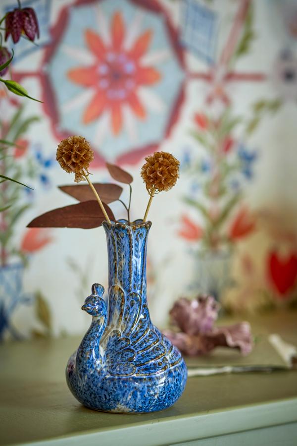 Creative Collection Kali Vase, Blue, Stoneware