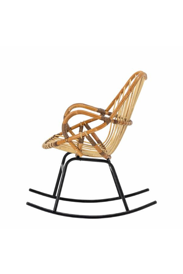 Bloomingville Reine Rocking Chair, Nature, Rattan