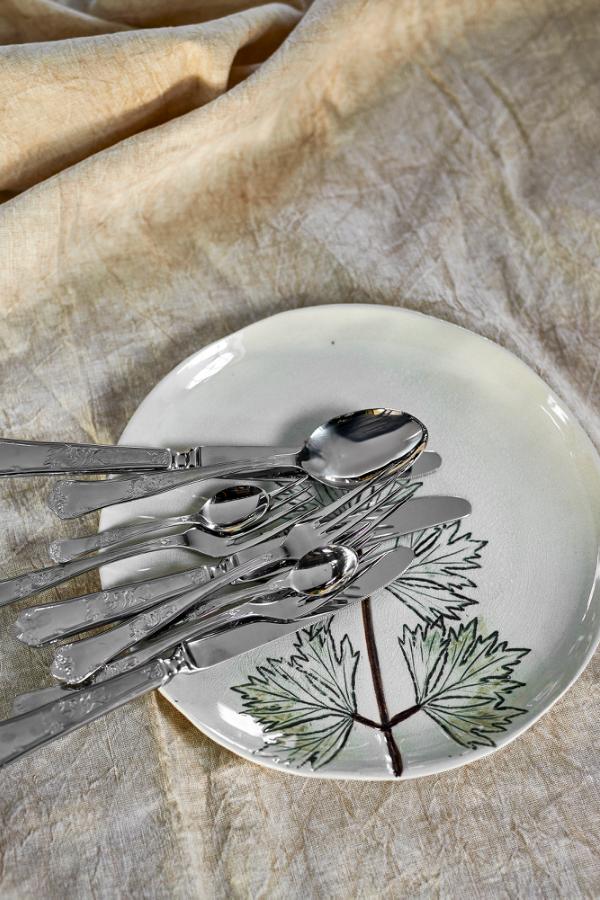 Creative Collection Aubrin Plate, Nature, Stoneware