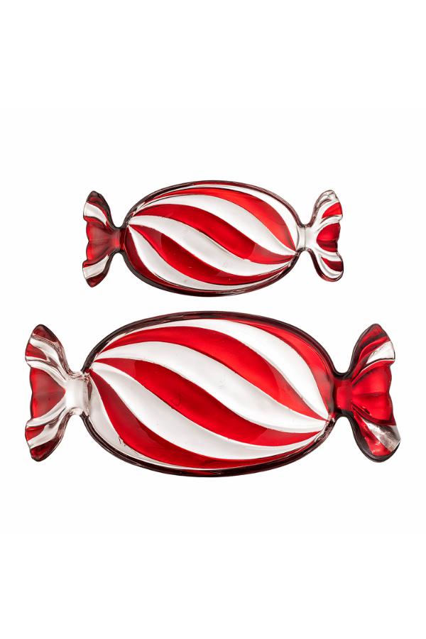 Bloomingville Sweetie Serving Plate, Red, Glass