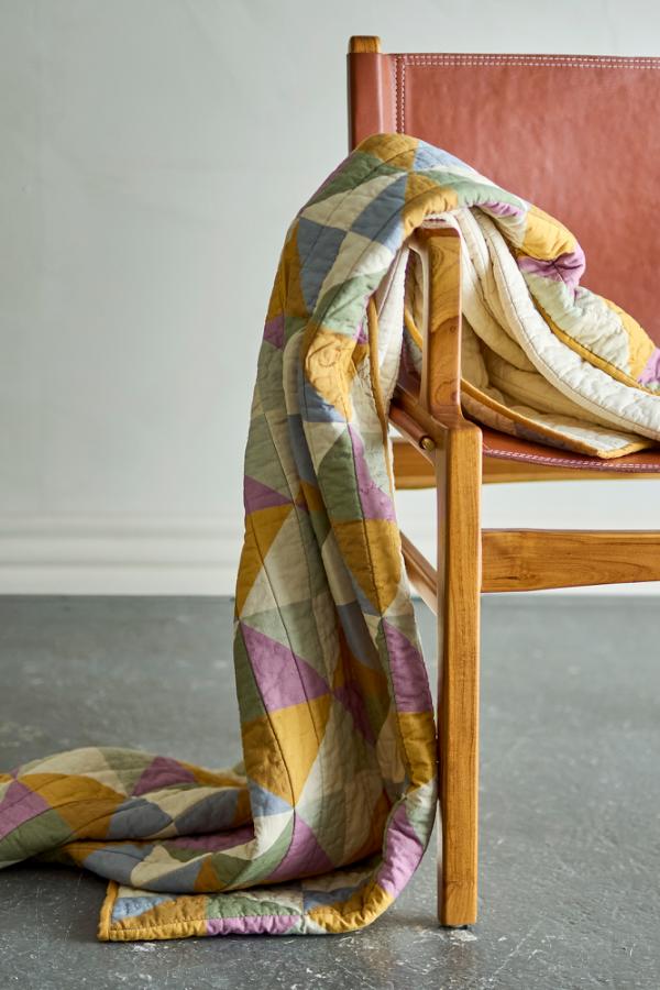 Bloomingville Crewe Quilt, Multi, Cotton OEKO-TEX®