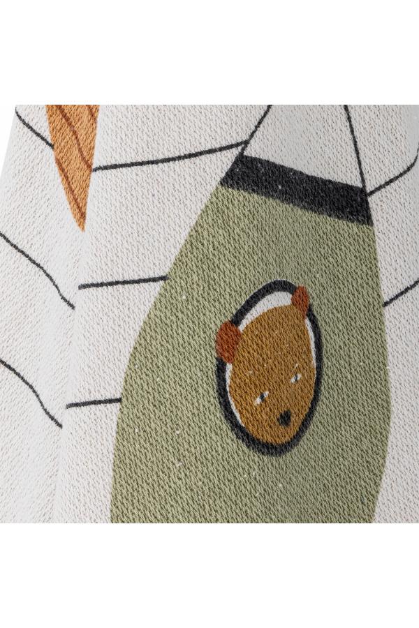 Bloomingville Mini Space Throw, Nature, Recycled Cotton