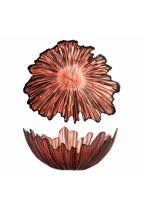 Bloomingville Aila Bowl, Red, Glass