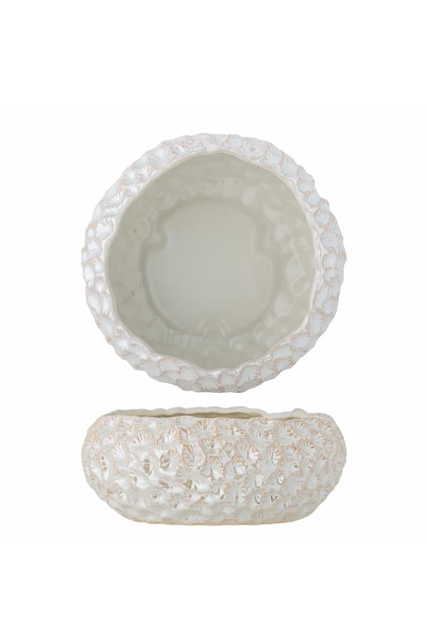 Bloomingville Lowen Bowl, White, Stoneware
