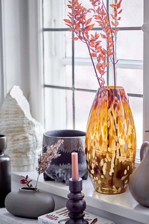 Bloomingville Ibro Vase, Green, Stoneware