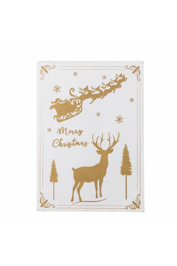Bloomingville Elimar Calendar w/light, White, Plywood