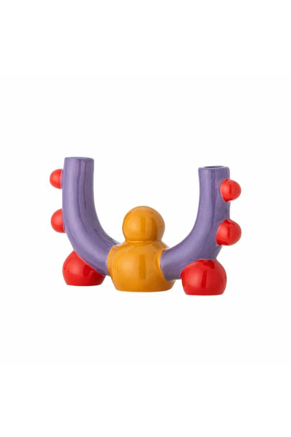 Bloomingville Edivia Candle Holder, Multi, Stoneware