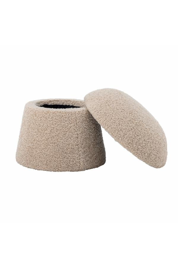 Bloomingville Bocca Pouf, Nature, Polyester