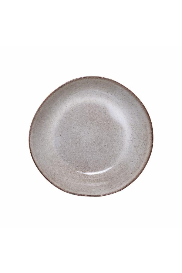 Bloomingville Sandrine Plate Deep, Nature, Stoneware