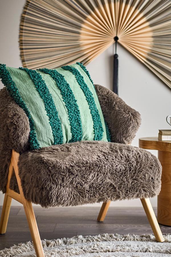 Bloomingville Cory Cushion, Green, Cotton OEKO-TEX®