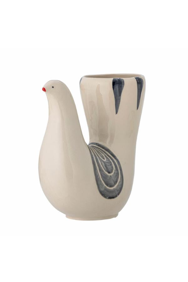 Bloomingville Trudy Vase, White, Stoneware