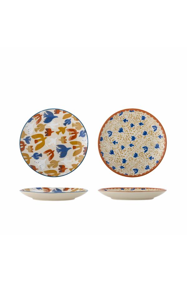 Bloomingville Anniversary Plate, Multi, Stoneware
