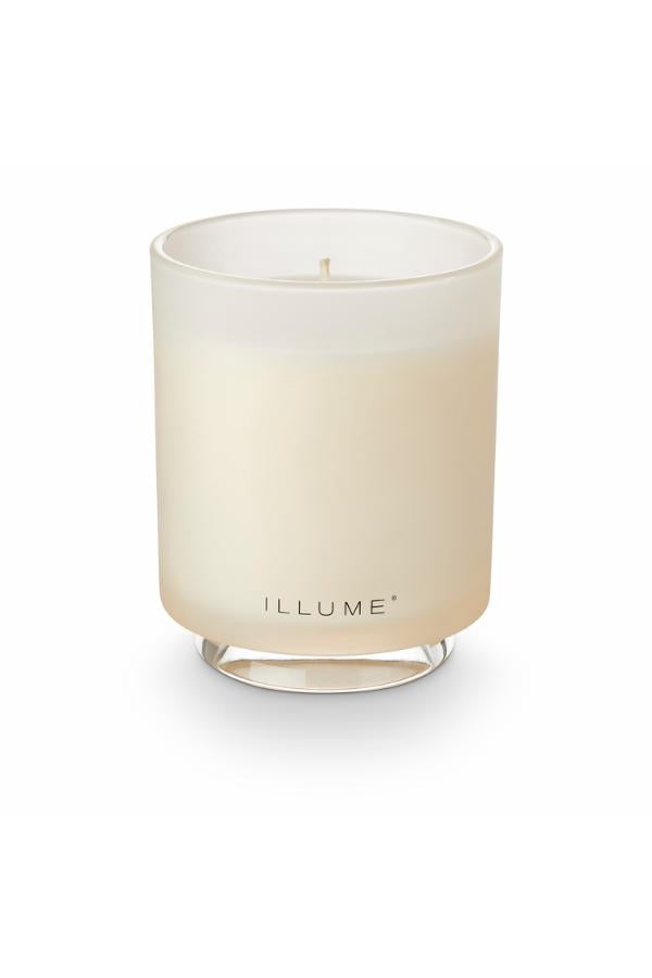 Illume Driftwood Box Glass Candle, White,