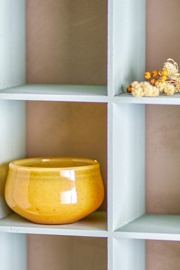 Creative Collection Jose Votive, Yellow, Glass