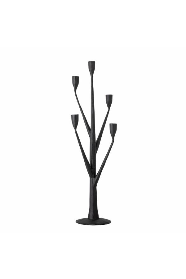 Creative Collection Abriz Candle Holder, Black, Iron
