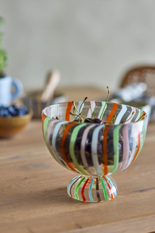 Bloomingville Savya Bowl, Multi, Glass