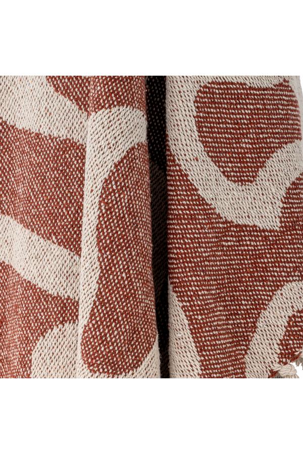 Bloomingville Salobre Throw, Brown, Recycled Cotton