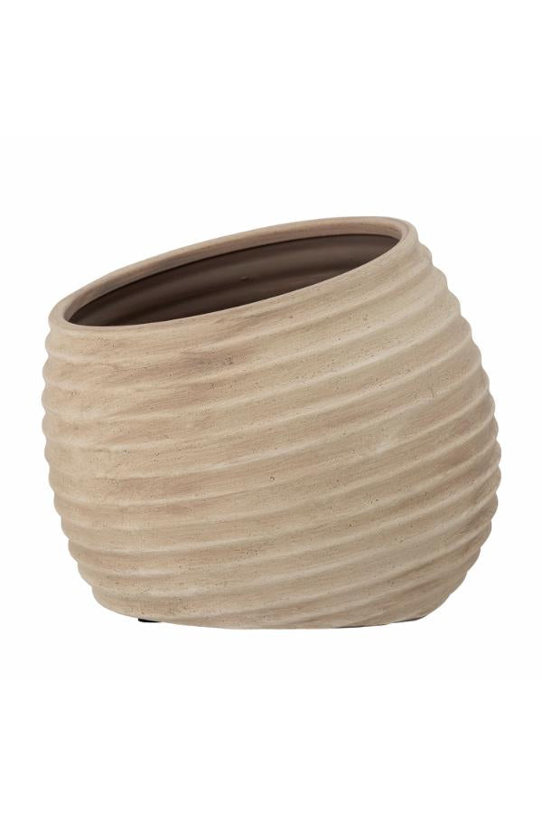Bloomingville Cimmy Deco Flowerpot, Brown, Terracotta