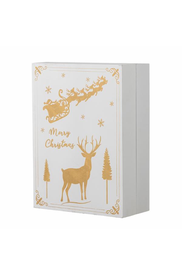 Bloomingville Elimar Calendar w/light, White, Plywood