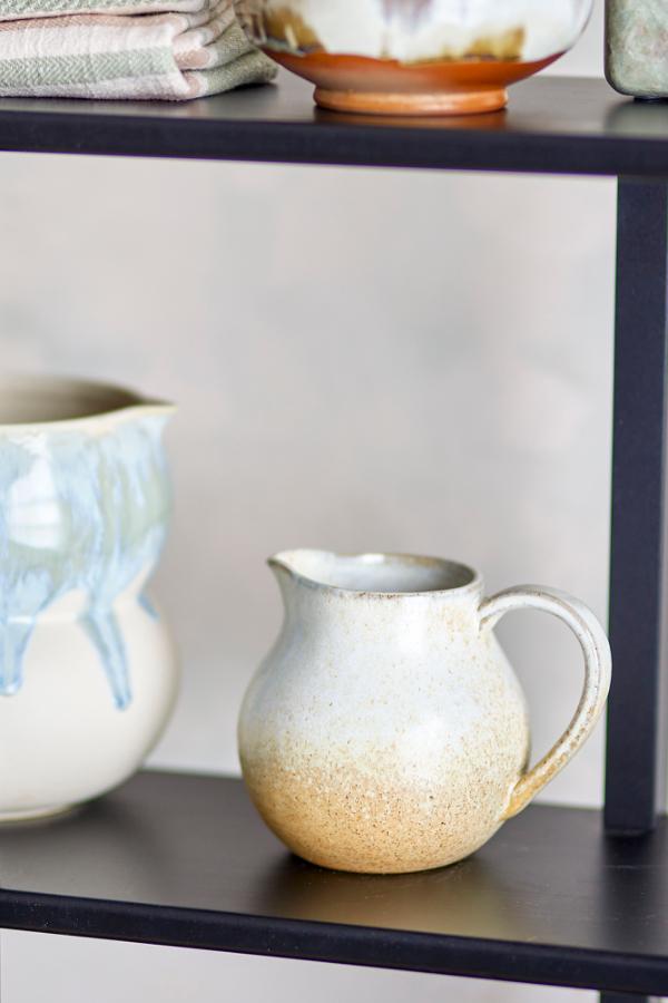 Bloomingville Paula Milk Jug, Nature, Stoneware
