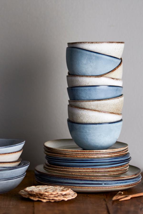 Bloomingville Sandrine Bowl, Blue, Stoneware