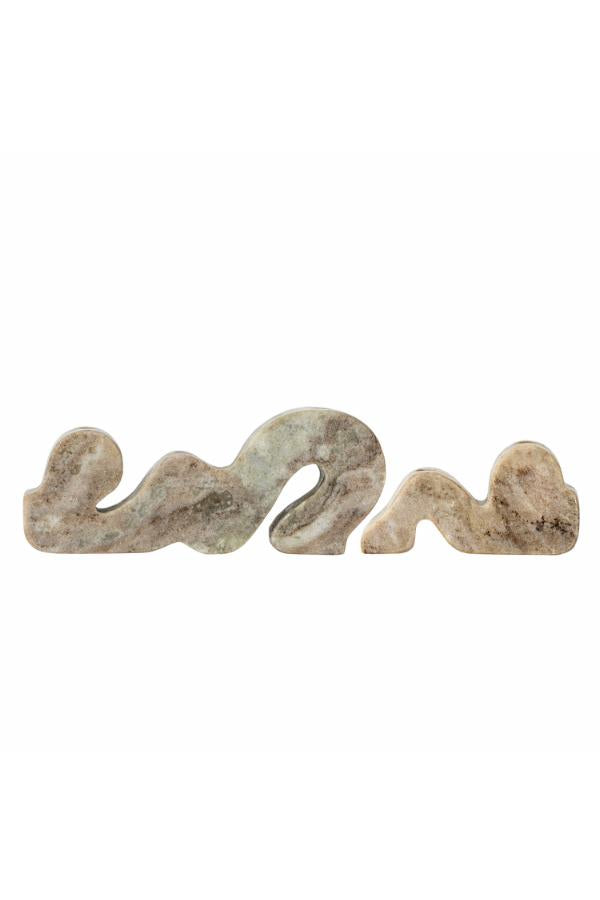Bloomingville Liabella Candle Holder, Nature, Marble