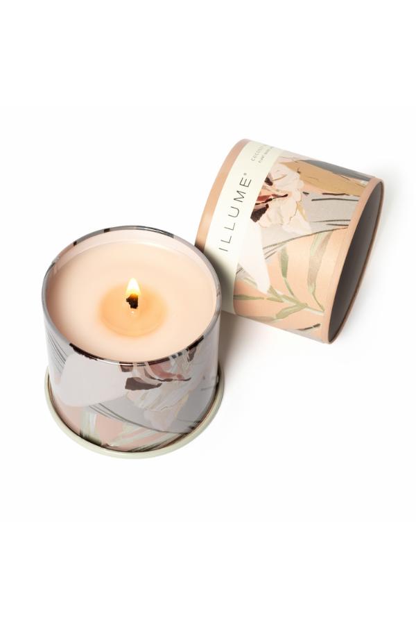 Illume Coconut Milk Mango Vanity Tin Candle, Rose,