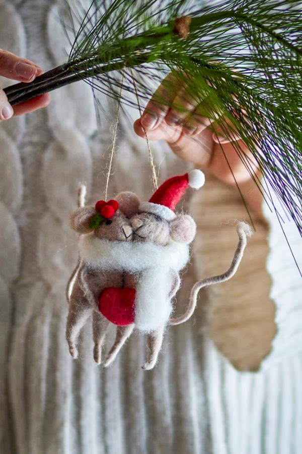 Bloomingville Peo Ornament, Grey, Wool