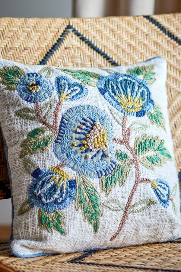 Creative Collection Hanna Cushion, Multi, Cotton