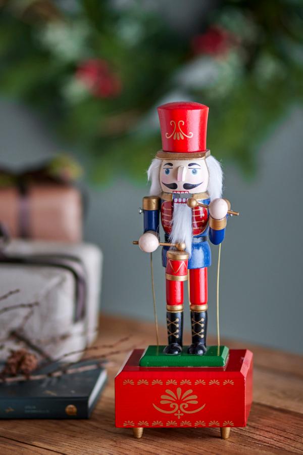 Bloomingville Waltz Music Box, Red, Pine