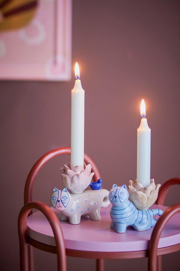 Bloomingville Missy Candle Holder, Multi, Stoneware