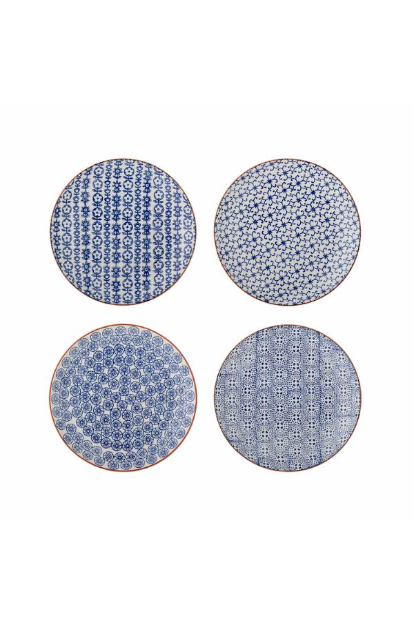 Bloomingville Karine Plate, Blue, Stoneware