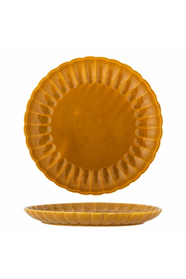 Bloomingville Latina Plate, Yellow, Stoneware