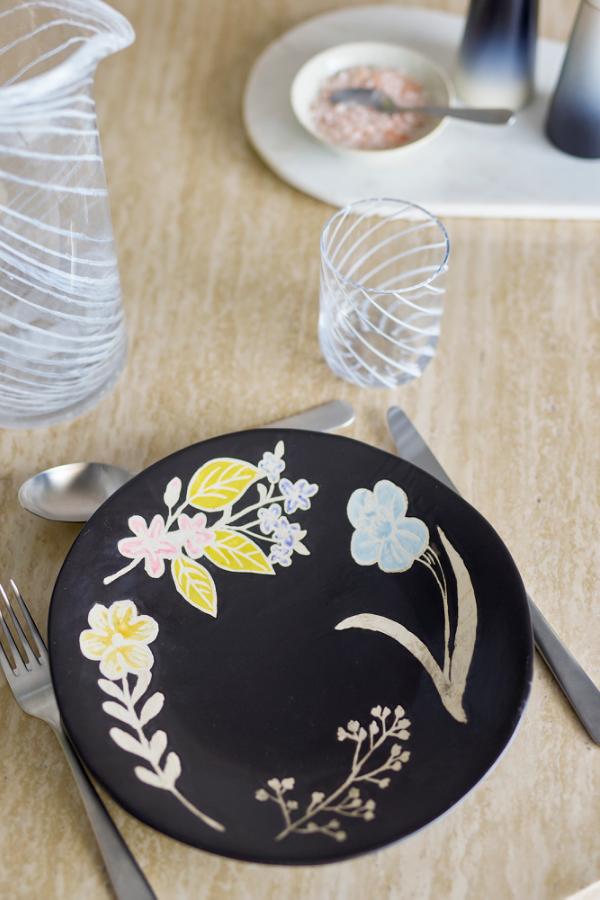 Bloomingville Amberly Serving Plate, Multi, Stoneware