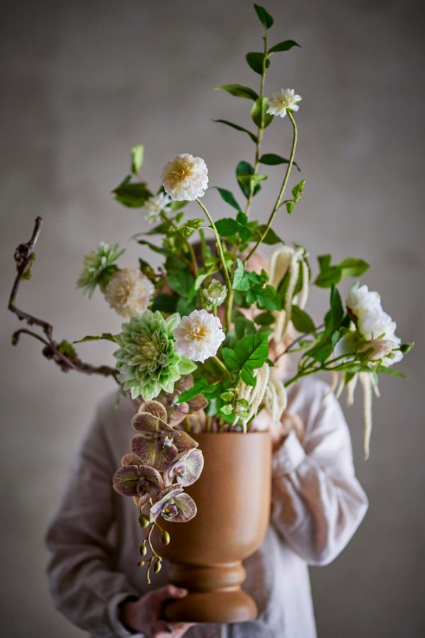 Bloomingville Rise Bouquet, White, Artificial Flowers
