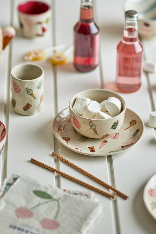 Bloomingville Mini Sweets Tableware Set, Multi, Stoneware