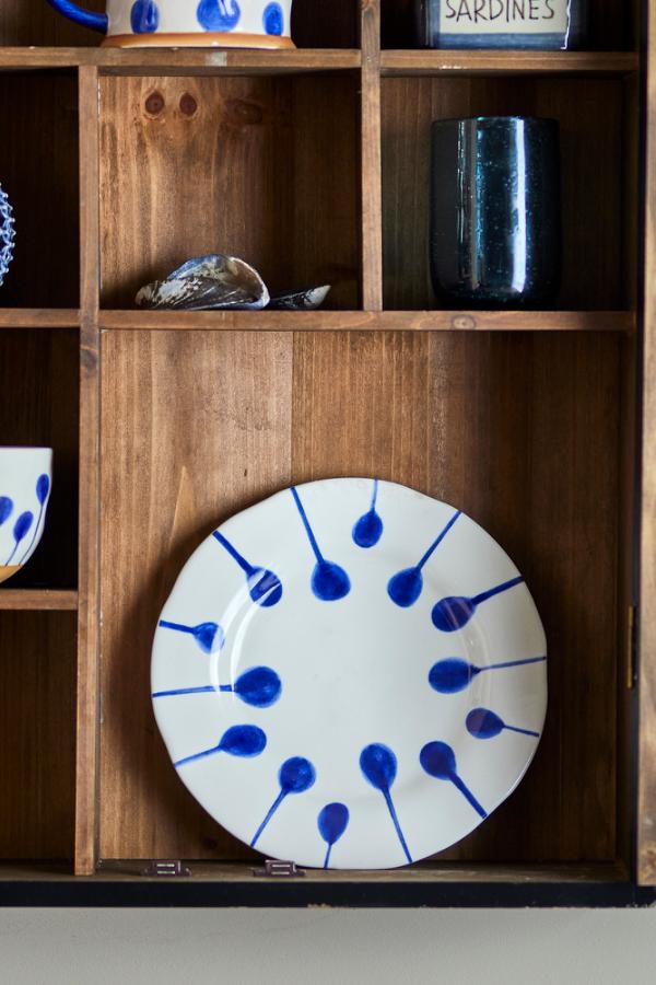 Creative Collection Linora Plate, Blue, Stoneware