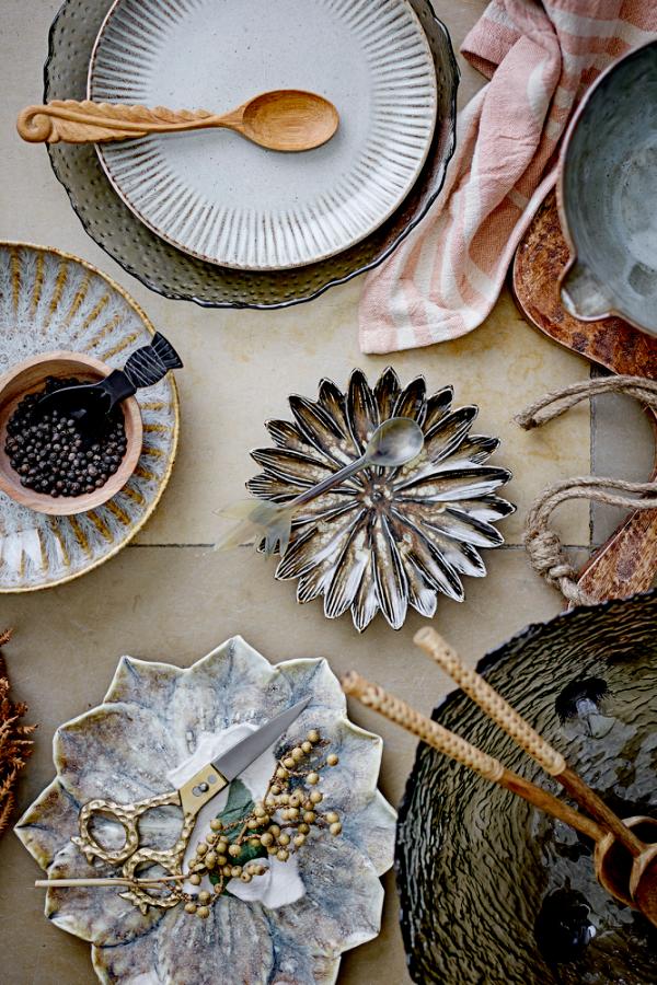 Creative Collection Fleur Plate Deep, Nature, Stoneware