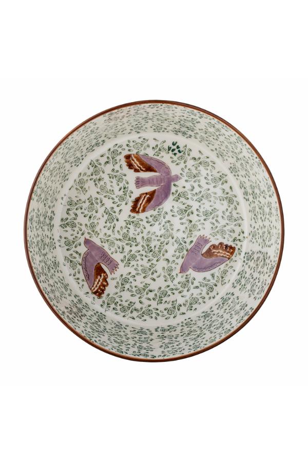 Bloomingville Hezha Bowl, Green, Stoneware