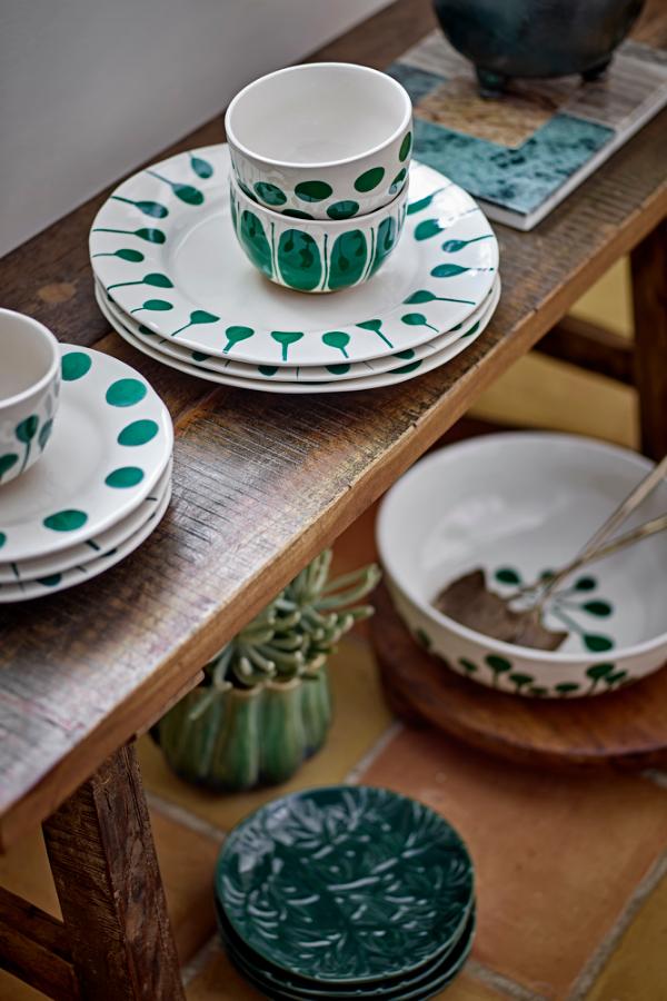 Creative Collection Linora Bowl, Green, Stoneware